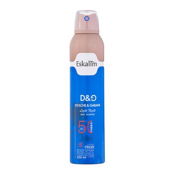 LIGHT بادی اسپری مردانه اسکالیم دولچه گابانا لایت بلو او اینتنس ESKALIM BODY SPRAY D&G LIGHT BLUE EAU INTENSE 250ML - Image 1